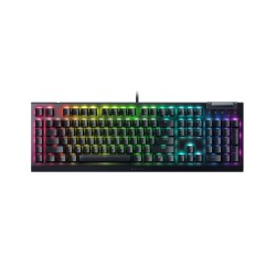 Razer BLACKWIDOW V4 X - V4 X - (RGB Mechanical Keyboard, 6 Macro Keys, Yellow Linear Switches)