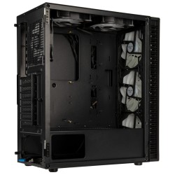Kolink Observatory HF Glass ARGB Midi Tower Case - Black with 6 ARGB Fans (3x140mm & 3x120mm)
