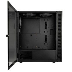 Kolink Observatory HF Glass ARGB Midi Tower Case - Black with 6 ARGB Fans (3x140mm & 3x120mm)