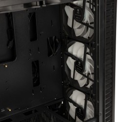 Kolink Observatory HF Plus Mesh ARGB PWM Midi Tower Case Black with 6x ARGB PWM Fans (5x140mm 1x120)