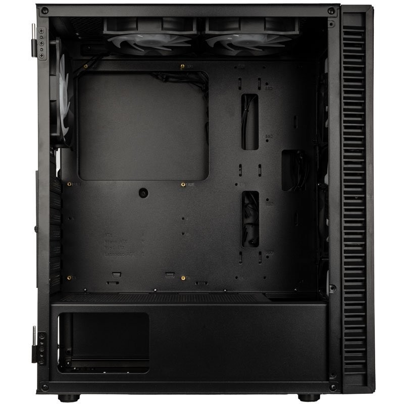 Kolink Observatory HF Plus Mesh ARGB PWM Midi Tower Case Black with 6x ARGB PWM Fans (5x140mm 1x120)