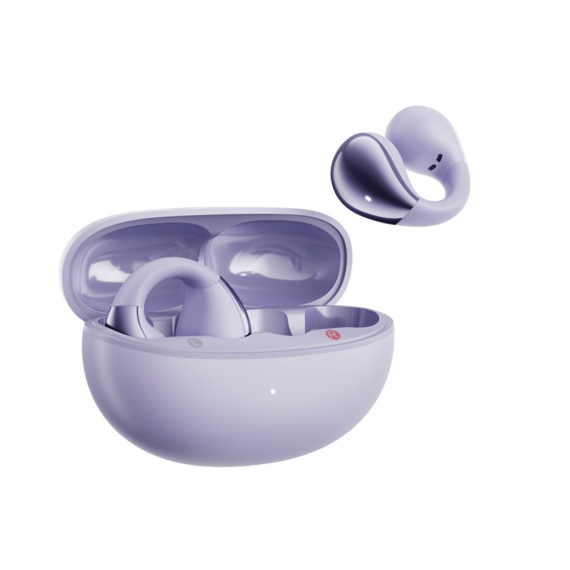 QCY Crossky C30 Purple Open Ear Earclip - QT33 - BT 5.4 Dual Connection, Bass Enhance Algo — Buy in Cyprus with Fast Delivery