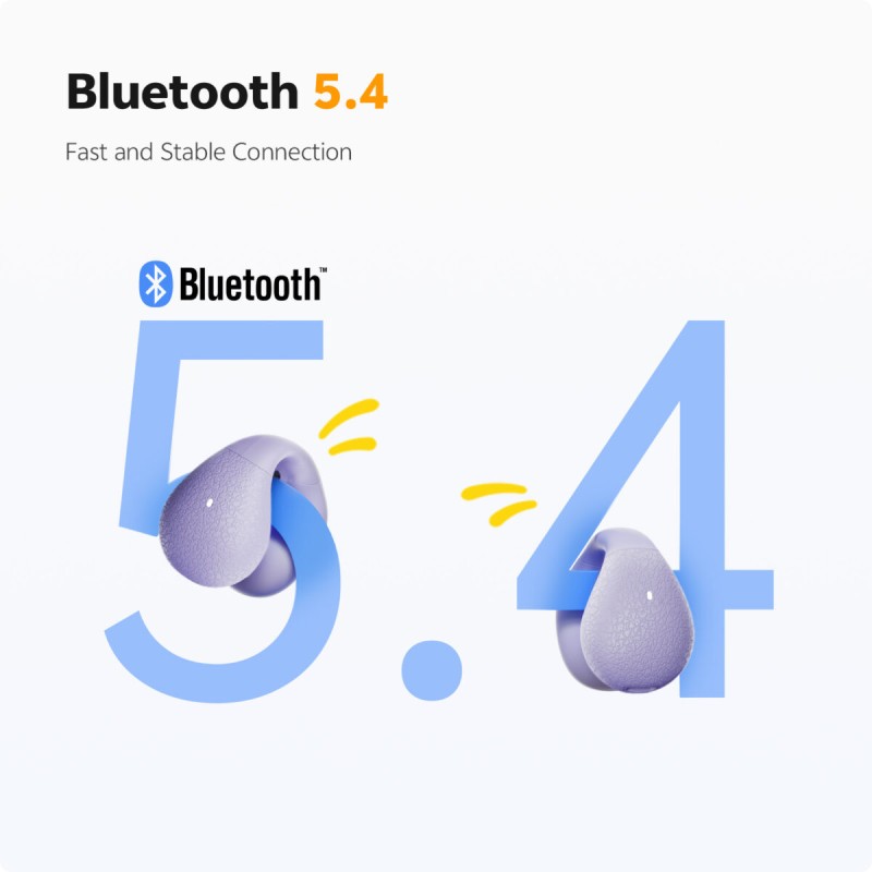 QCY Crossky C10 White Open Ear TPU Earclip - C10 - Open-Ear, BT 5.4, IPX5 — Buy in Cyprus with Fast Delivery