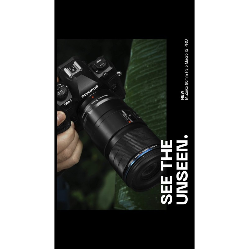 Olympus M.Zuiko Digital ED 90mm F3.5 Macro IS PRO - 90mm Macro Lens with IS PRO (incl. hood & cap)