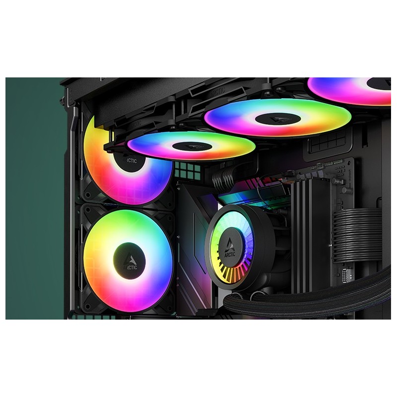 Arctic P12 Pro A-RGB Black 120mm 3000 RPM PWM case fan - P12 Pro - (Black, 120mm, 3000RPM, PWM, ARGB)