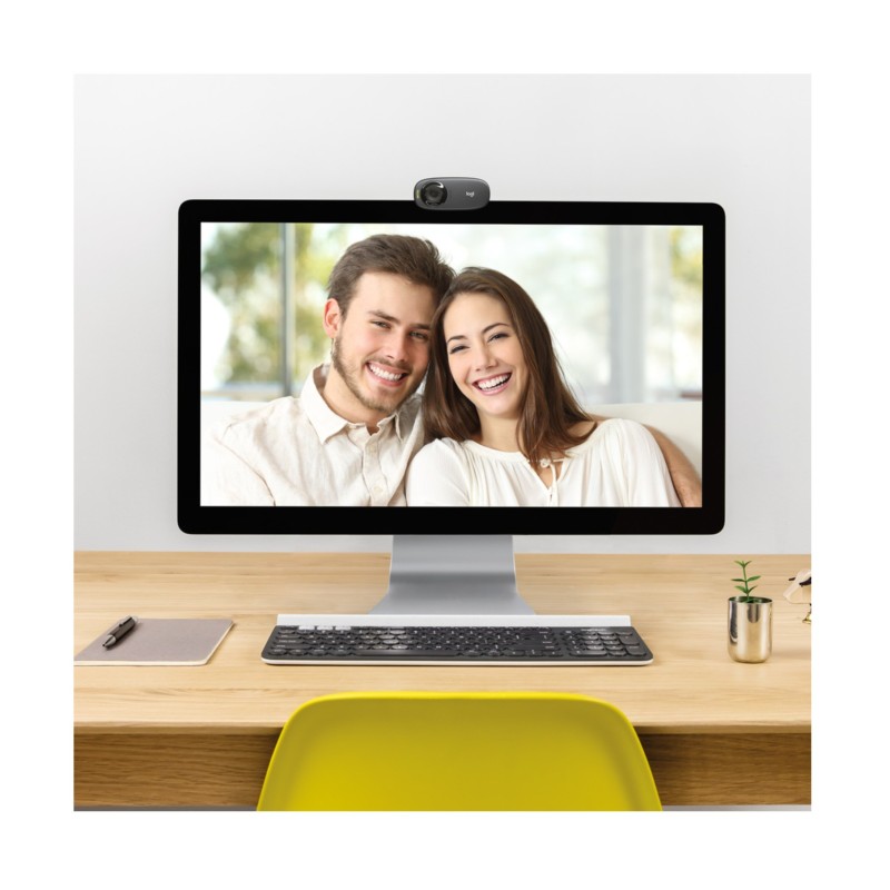 Logitech C310 - 720p HD Webcam - Black, USB, Clip-Mount, Built-in Mic — Buy in Cyprus with Fast Delivery
