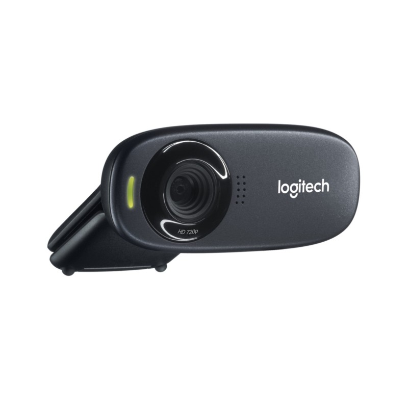 Logitech C310 - 720p HD Webcam - Black, USB, Clip-Mount, Built-in Mic — Buy in Cyprus with Fast Delivery