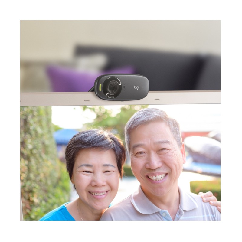 Logitech C310 - 720p HD Webcam - Black, USB, Clip-Mount, Built-in Mic — Buy in Cyprus with Fast Delivery