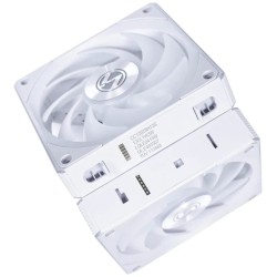 Lian Li UNI RGB Fan CL Wireless 120mm White - 3 Pack - Wireless Controller - Static Pressure