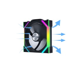 Lian Li UNIFAN SL Wireless 120 - 3x120mm Black Triple Pack - Case Fans with Wireless Controller