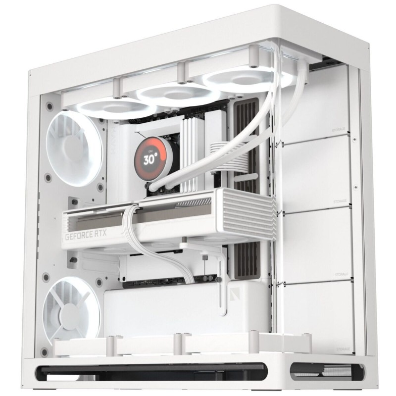HAVN HS 420 White Premium Midi Tower Case - HS 420 - Horizontal GPU, ATX Support — Buy in Cyprus with Fast Delivery
