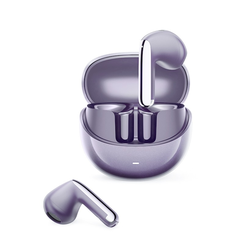 QCY AilyBuds Pro Semi-Ear ANC TWS Purple - True Wireless, LDAC, 6 Mic AI Noise Cancel, Multi-Point