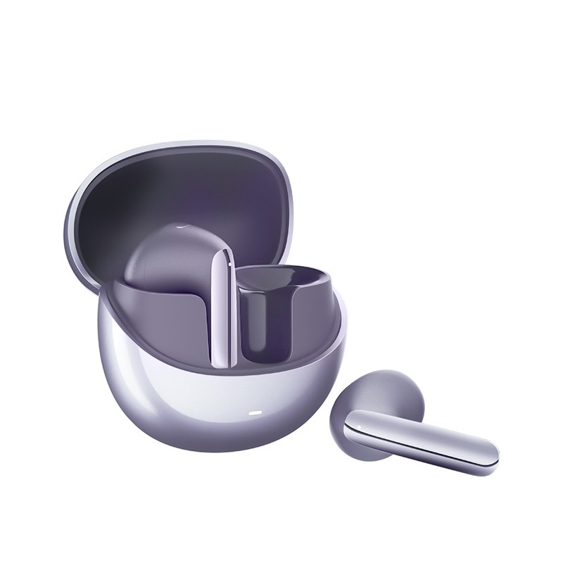 QCY AilyBuds Pro Semi-Ear ANC TWS Purple - True Wireless, LDAC, 6 Mic AI Noise Cancel, Multi-Point