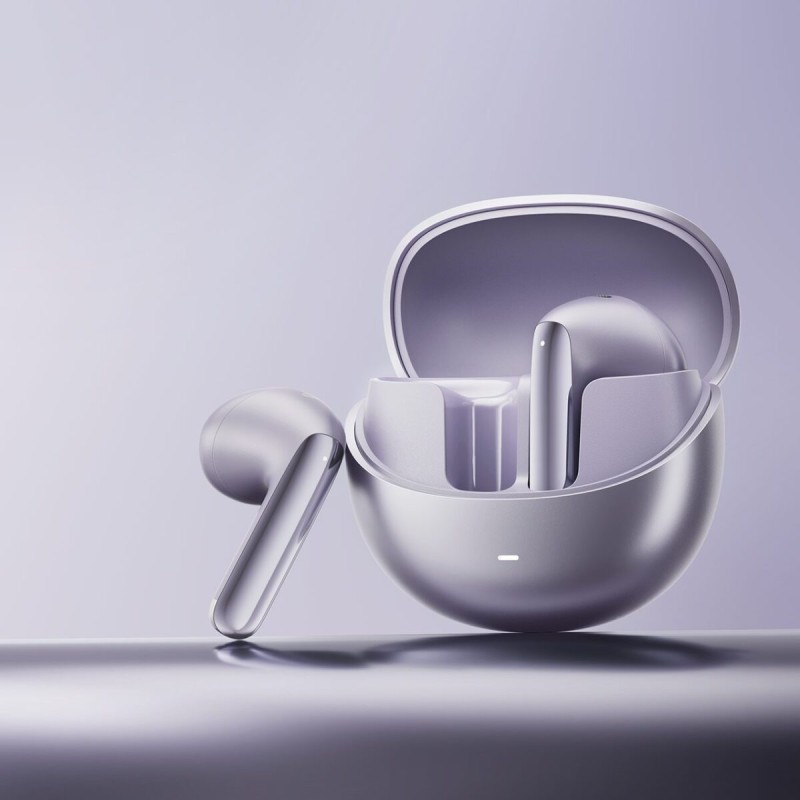 QCY AilyBuds Pro Semi-Ear ANC TWS Purple - True Wireless, LDAC, 6 Mic AI Noise Cancel, Multi-Point