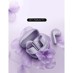 QCY AilyBuds Pro Semi-Ear ANC TWS Purple - True Wireless, LDAC, 6 Mic AI Noise Cancel, Multi-Point