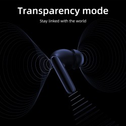 QCY T13 ANC 2 Black - TWS Earbuds with 28dB ANC, 10mm Driver, BT 5.3, 30h Playtime (Black, 10mm, ANC)