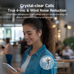 QCY Melobuds N50 ANC Purple - N50 - (Purple, 45dB ANC, TWS, 6 mic ENC, IPX4, BT5.4) — Buy in Cyprus with Fast Delivery