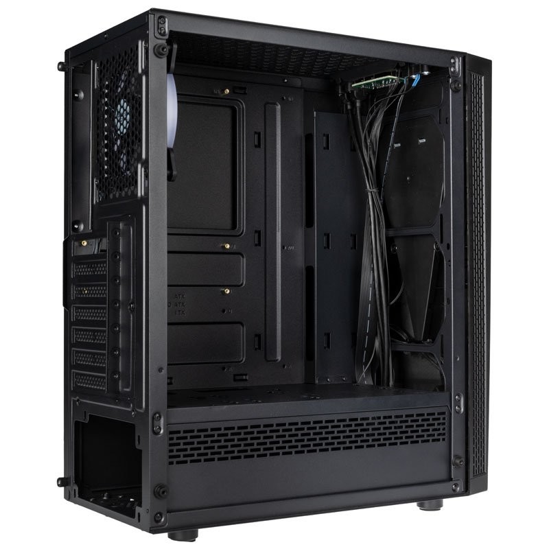 Kolink VOID RGB Midi-Tower - VOID - Black, ATX/Micro-ATX/Mini-ITX support, Infinity Mirror V-front, Tempered Glass Window