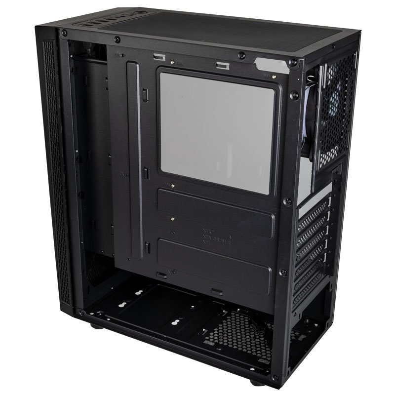 Kolink VOID RGB Midi-Tower - VOID - Black, ATX/Micro-ATX/Mini-ITX support, Infinity Mirror V-front, Tempered Glass Window