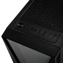 Kolink VOID RGB Midi-Tower - VOID - Black, ATX/Micro-ATX/Mini-ITX support, Infinity Mirror V-front, Tempered Glass Window