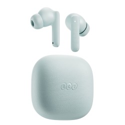 QCY Buds Blue - QT43 - TWS Earbuds, 10mm Dynamic Drivers, Wind Noise Reduction, IPX4, 35h Total Playtime