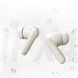 QCY Buds Blue - QT43 - TWS Earbuds, 10mm Dynamic Drivers, Wind Noise Reduction, IPX4, 35h Total Playtime