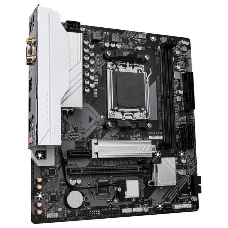 GIGABYTE GA-B650M GAMING WIFI6E - AM5 Micro-ATX Motherboard - B650, DDR5, 4x DIMM (Up to 256GB), Wi-Fi 6E