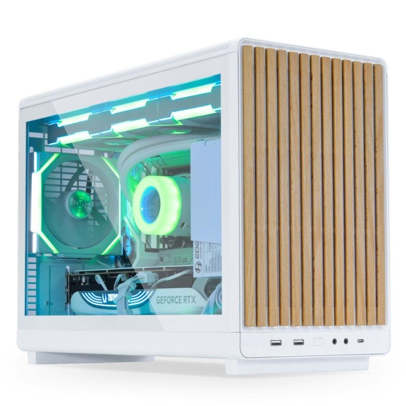 DAN Case A3 Wood White - A3 - Micro-ATX Tower, Glass Side Panel, All-Mesh Front — Buy in Cyprus with Fast Delivery
