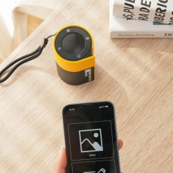 Kodak Memo Shot ERA - ERA - 2-in-1 Instant Camera and Photo Label Printer, Yellow (Includes 1 Roll)