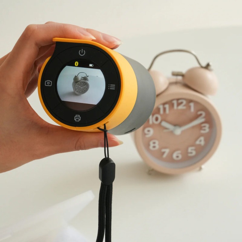 Kodak Memo Shot ERA - ERA - 2-in-1 Instant Camera and Photo Label Printer, Yellow (Includes 1 Roll)