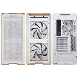 Lian Li LANCOOL 217 White - LANCOOL 217 - ATX PC Case, 5 Fans, Wood Accent — Buy in Cyprus with Fast Delivery
