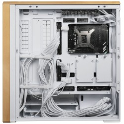 Lian Li LANCOOL 217 White - LANCOOL 217 - ATX PC Case, 5 Fans, Wood Accent — Buy in Cyprus with Fast Delivery