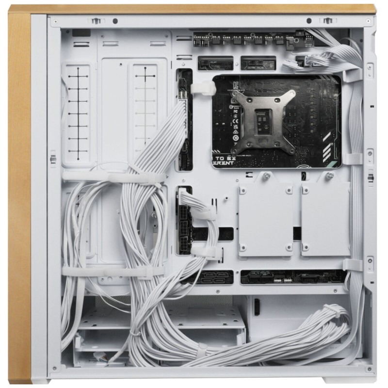 Lian Li LANCOOL 217 White - LANCOOL 217 - ATX PC Case, 5 Fans, Wood Accent — Buy in Cyprus with Fast Delivery