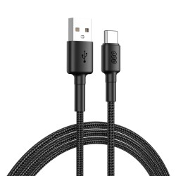 QCY USB-A to USB-C Braided Cable - 60W Fast Charging & Data - 1.2m — Buy in Cyprus with Fast Delivery