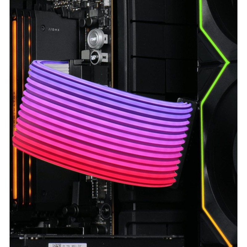 Lian Li STRIMER Wireless 24-Pin PW24-1W - ARGB Cable Extension for Motherboard (2.4GHz Wireless)