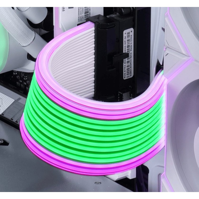 Lian Li STRIMER Wireless 24-Pin PW24-1W - ARGB Cable Extension for Motherboard (2.4GHz Wireless)