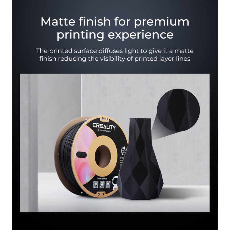 CREALITY CR-PLA Matte Grey - 3301010299 - 1.75mm PLA Filament, 1 kg spool, matte finish — Buy in Cyprus with Fast Delivery