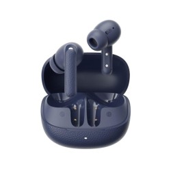 QCY Buds ANC Blue - HT15 - 45dB ANC, TWS Earbuds, 35h, 5 Mic ENC, ear-canal adaptive tech, leather case