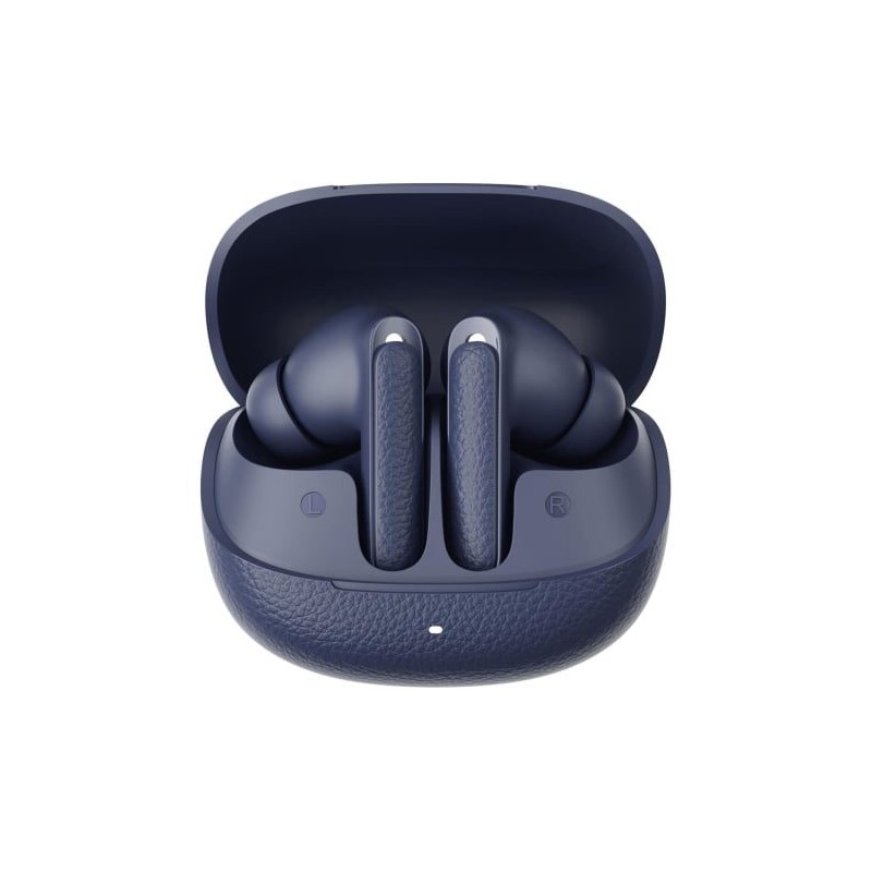 QCY Buds ANC Blue - HT15 - 45dB ANC, TWS Earbuds, 35h, 5 Mic ENC, ear-canal adaptive tech, leather case