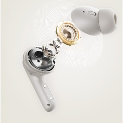 QCY Buds ANC Black - HT15 - 45dB ANC, TWS Earbuds, 35h battery, 5-mic ENC, leather case — Buy in Cyprus with Fast Delivery