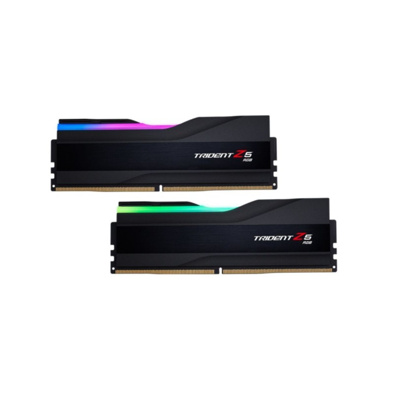 DDR5 32GB KIT 2x16GB PC 6400 G.Skill Trident Z5 RGB - F5-6400J3239G16GX2-TZ5RK - Multicolour backlight heatsink