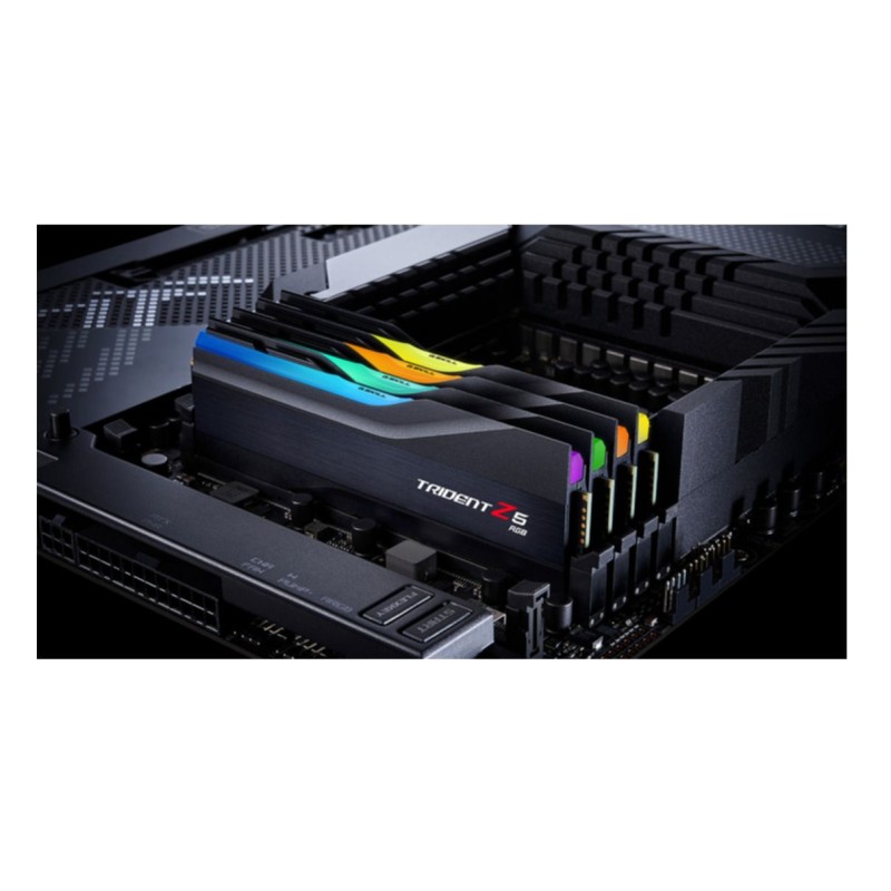 DDR5 32GB KIT 2x16GB PC 6400 G.Skill Trident Z5 RGB - F5-6400J3239G16GX2-TZ5RK - Multicolour backlight heatsink