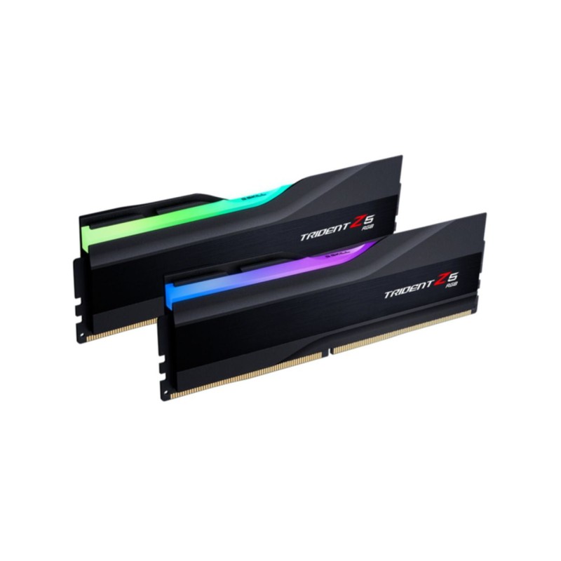 DDR5 32GB KIT 2x16GB PC 6400 G.Skill Trident Z5 RGB - F5-6400J3239G16GX2-TZ5RK - Multicolour backlight heatsink