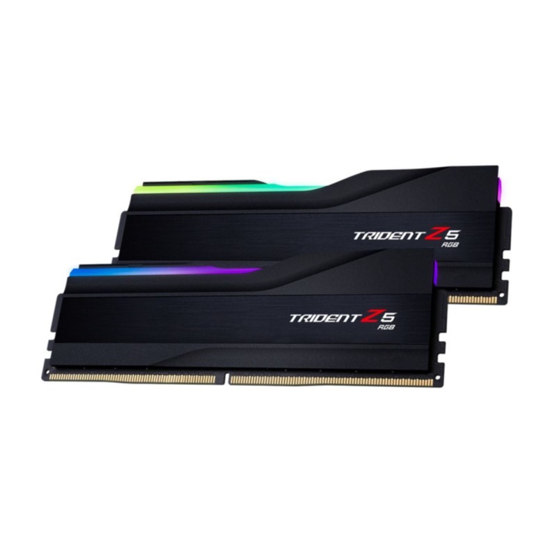 DDR5 32GB KIT 2x16GB PC 6400 G.Skill Trident Z5 RGB - F5-6400J3239G16GX2-TZ5RK - Multicolour backlight heatsink