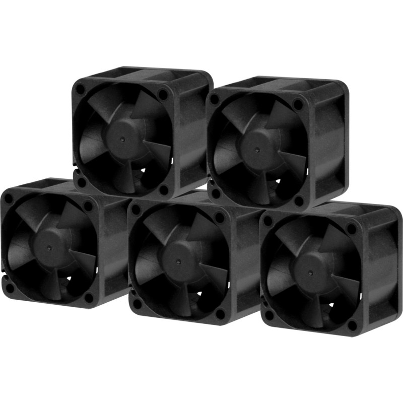 40mm Arctic S4028-6K Server Fan Value Pack 5 pcs - Black - 12 V, 4-pin PWM, 250 RPM - 6000 RPM, 12.06 m³/h, 4.2 mmH2O