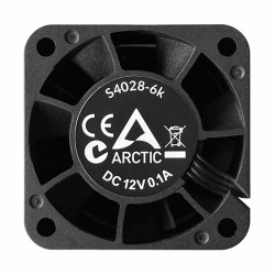 40mm Arctic S4028-6K Server Fan Value Pack 5 pcs - Black - 12 V, 4-pin PWM, 250 RPM - 6000 RPM, 12.06 m³/h, 4.2 mmH2O