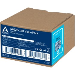 40mm Arctic S4028-6K Server Fan Value Pack 5 pcs - Black - 12 V, 4-pin PWM, 250 RPM - 6000 RPM, 12.06 m³/h, 4.2 mmH2O