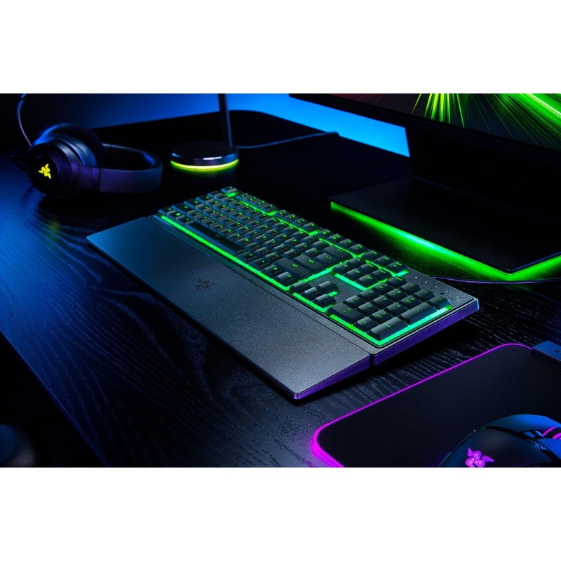 Razer Keyboard - Ornata V3 X - Black, Membrane, RGB LED, Full-size (100%), Wired USB, QWERTY US