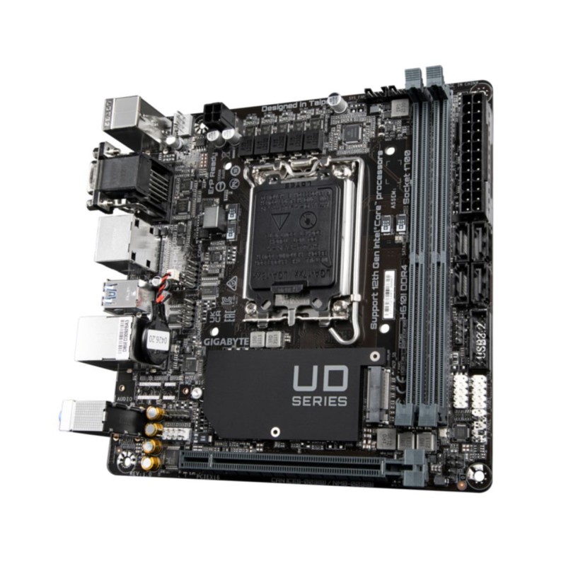 Gigabyte GA-H610I - LGA1700 Mini-ITX Motherboard - DDR4, 2x DIMM, 64GB Max — Buy in Cyprus with Fast Delivery