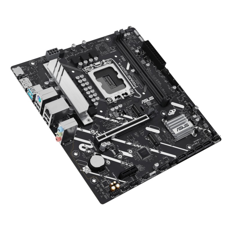 ASUS PRIME H810M-A CSM - H810M-A (LGA1851) Micro-ATX Motherboard, Intel H810, Up to 128GB, AI-Ready